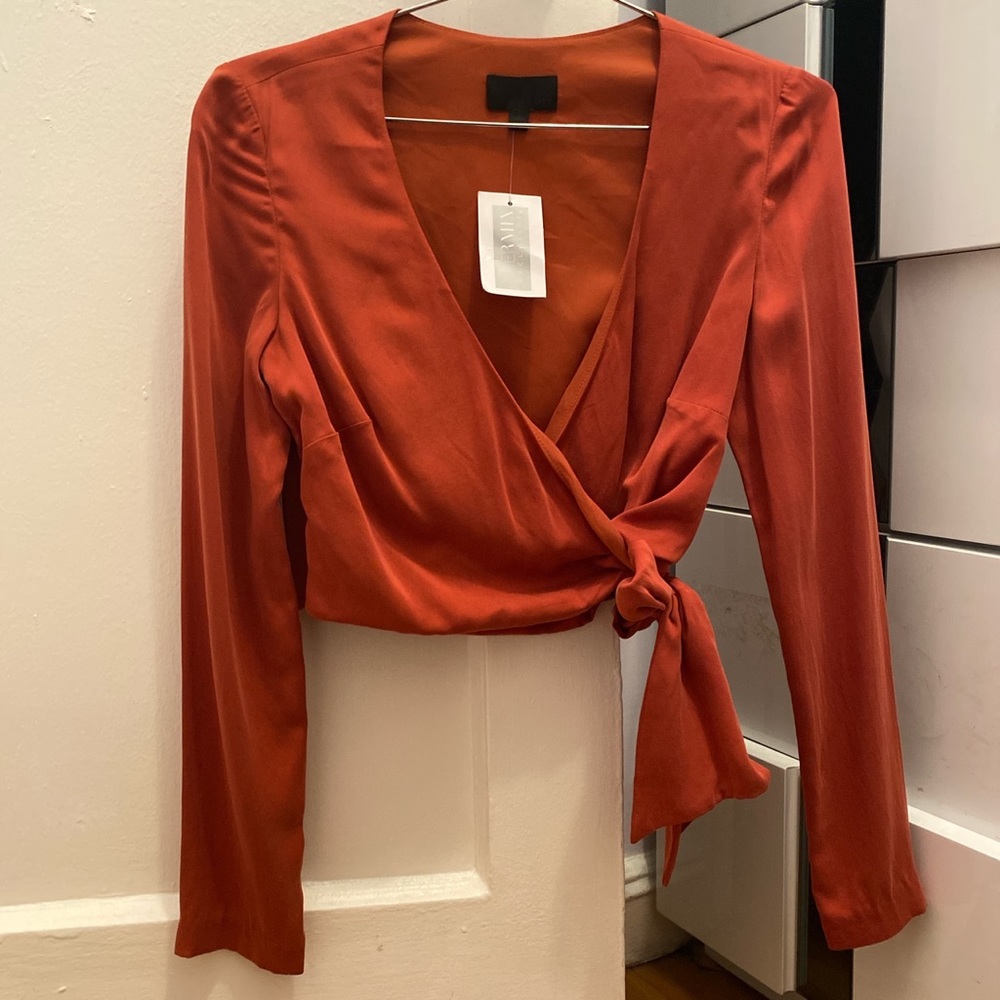 Intermix Wrap Top - Picture 3 of 4